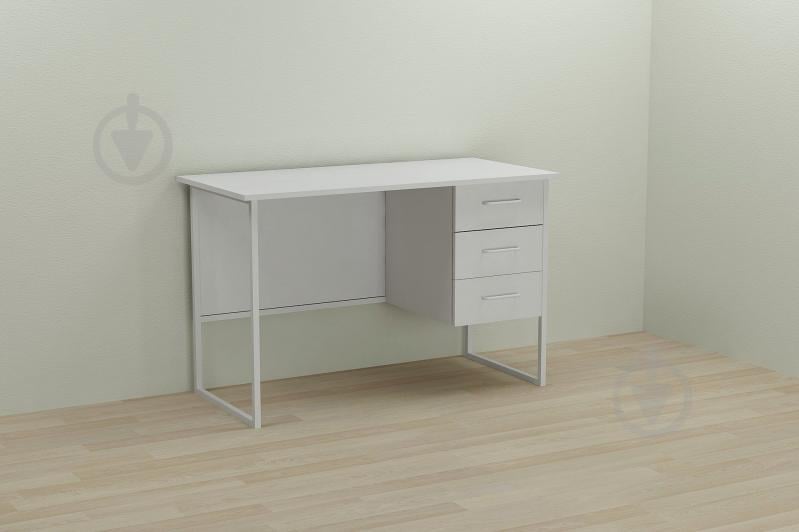 Комп'ютерний стіл Ferrum-decor Гаррі 75x120x60 білий ДСП Біле 16мм