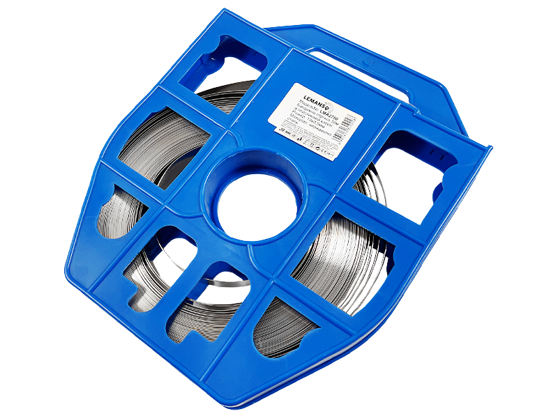 Лента бандажная Lemanso LMA2750 19х0,5 мм нержавеющая сталь 30 м (8609)