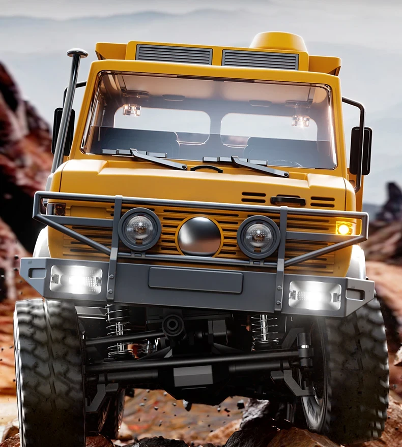 Машина радіокерована JJRC C8823 Mercedes Unimog 6x6 Жовтий - фото 3 Машина радіокерована JJRC C8823 Mercedes Unimog 6x6 Жовтий - фото 3