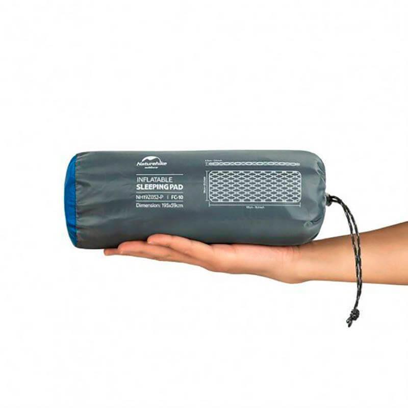 Самонадувной коврик Naturehike FC-10 NH19Z032-P 65 мм 195х59 см Голубой (6927595734261) - фото 2 Самонадувной коврик Naturehike FC-10 NH19Z032-P 65 мм 195х59 см Голубой (6927595734261) - фото 2
