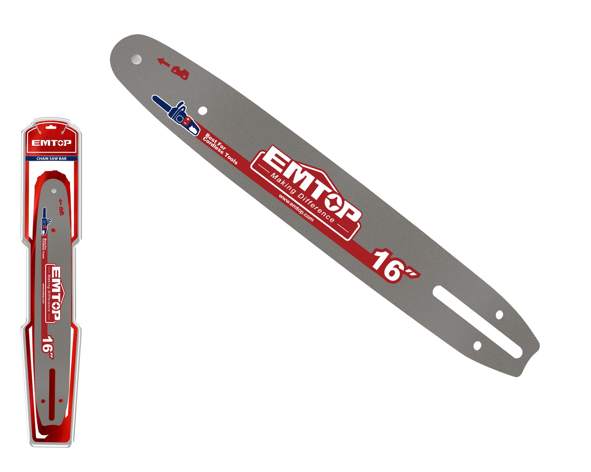 Шина для цепной пилы EMTOP ECSB6163 для моделей ELGA40168 ELGA401682