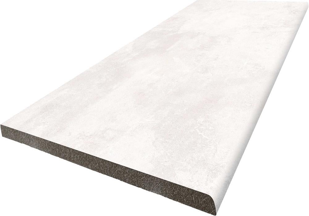 Ступенька из керамогранита Multistep Stone/Ain Blanco белая 14x1200x330 мм (004653)