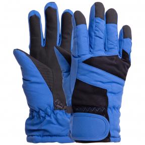 Перчатки горнолыжные теплые детские SP-Sport C-1021 M-L Синий с черным (NA000369)