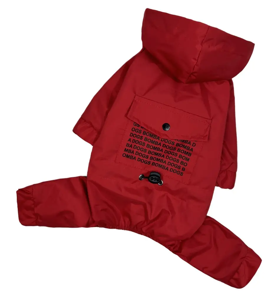 Дождевик Dogs Bomba р. 3 Красный - фото 2