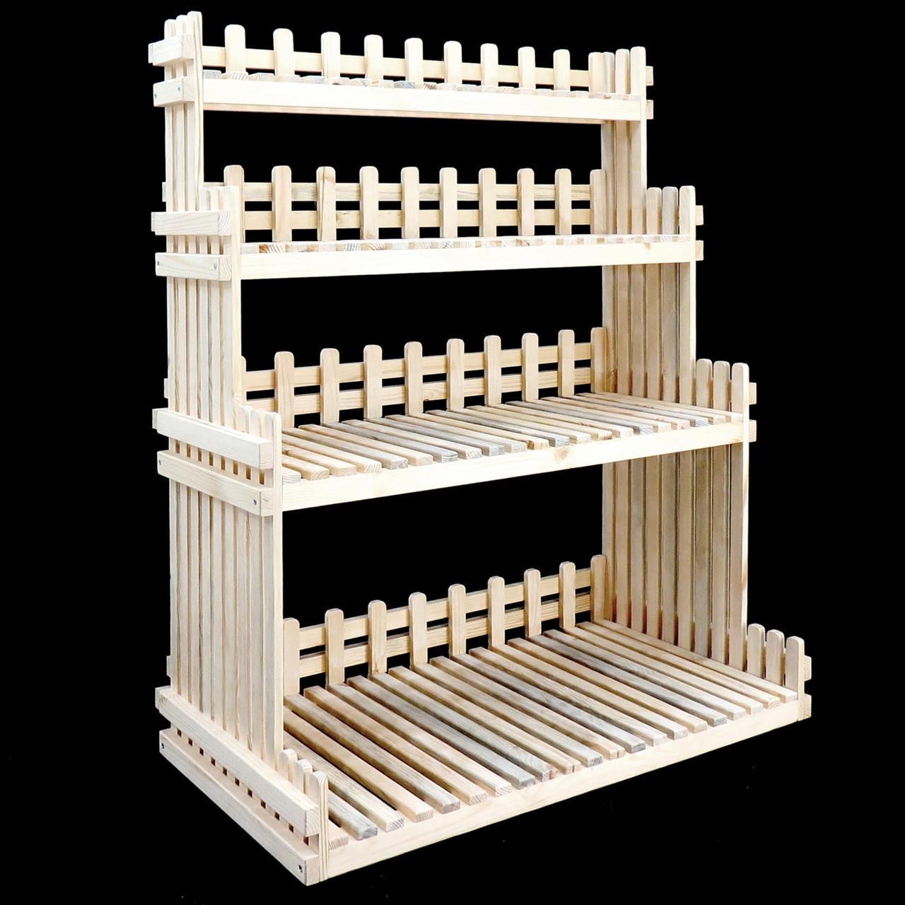 Стеллаж кухонный из дерева Грейфорт Бланже (СТА-004801) - фото 3 Стеллаж кухонный из дерева Грейфорт Бланже (СТА-004801) - фото 3