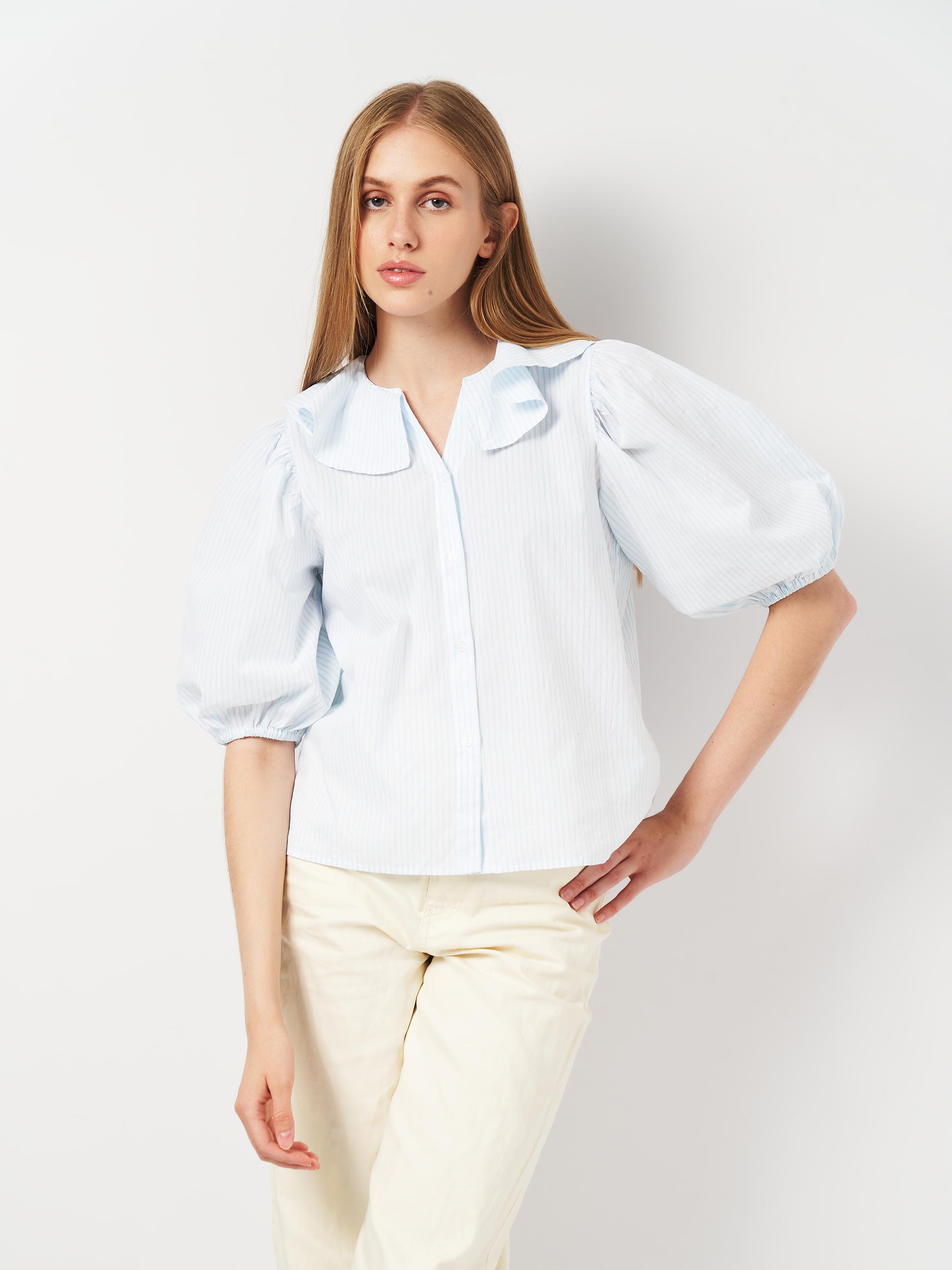 Блуза S Біло-блакитний (1105318ral)