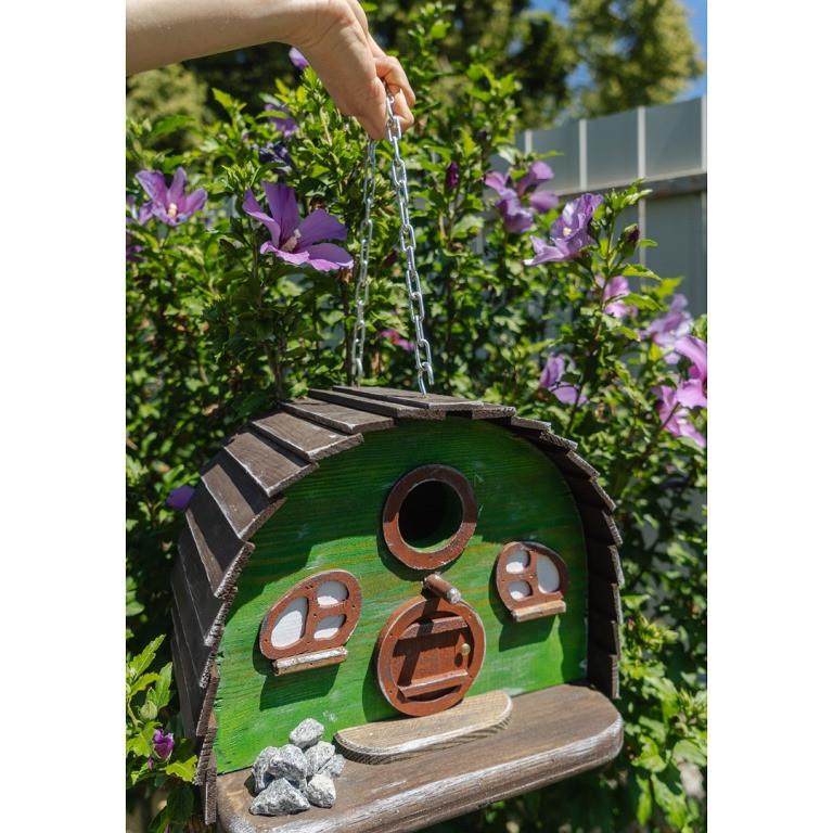 Скворечник Домик Хоббита из дерева обработанного масло-воском 31х23х25 см Скворечник Домик Хоббита из дерева обработанного масло-воском 31х23х25 см