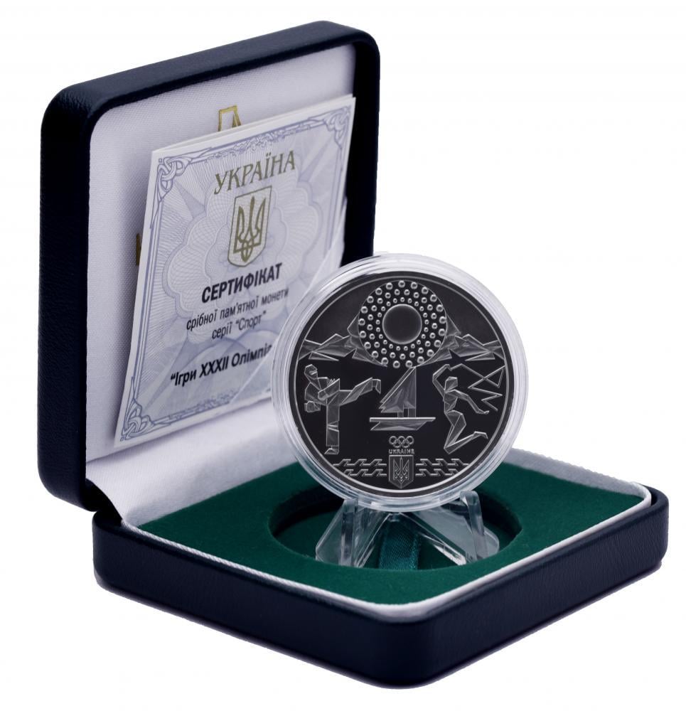 Коллекционная монета Украина 10 гривен 2020 Серебро Proof Игры XXXII летней Олимпиады в Токио (М14416)