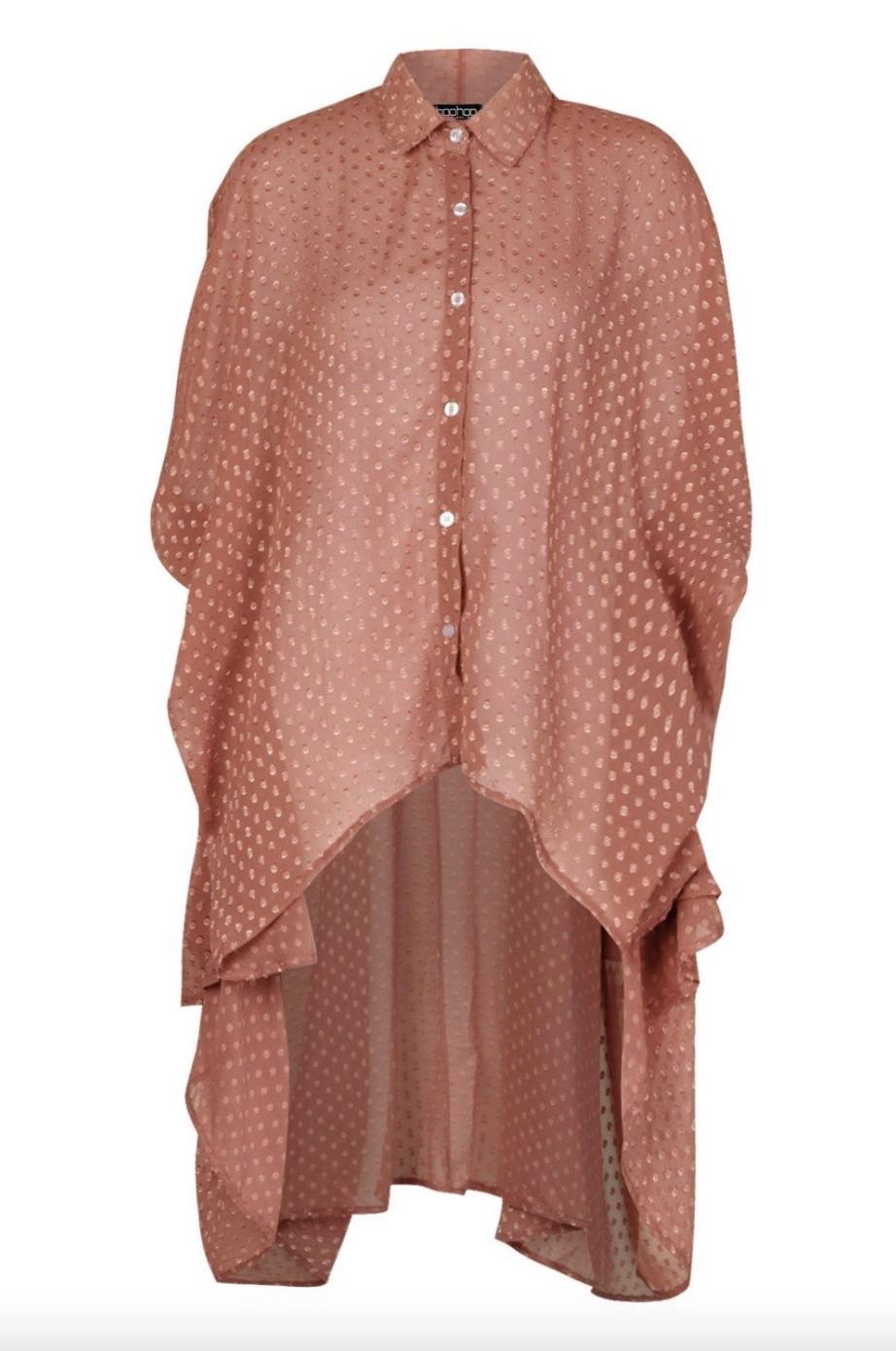 Блуза оверсайз Boohoo L Пыльная роза (10273/46) - фото 3 Блуза оверсайз Boohoo L Пыльная роза (10273/46) - фото 3