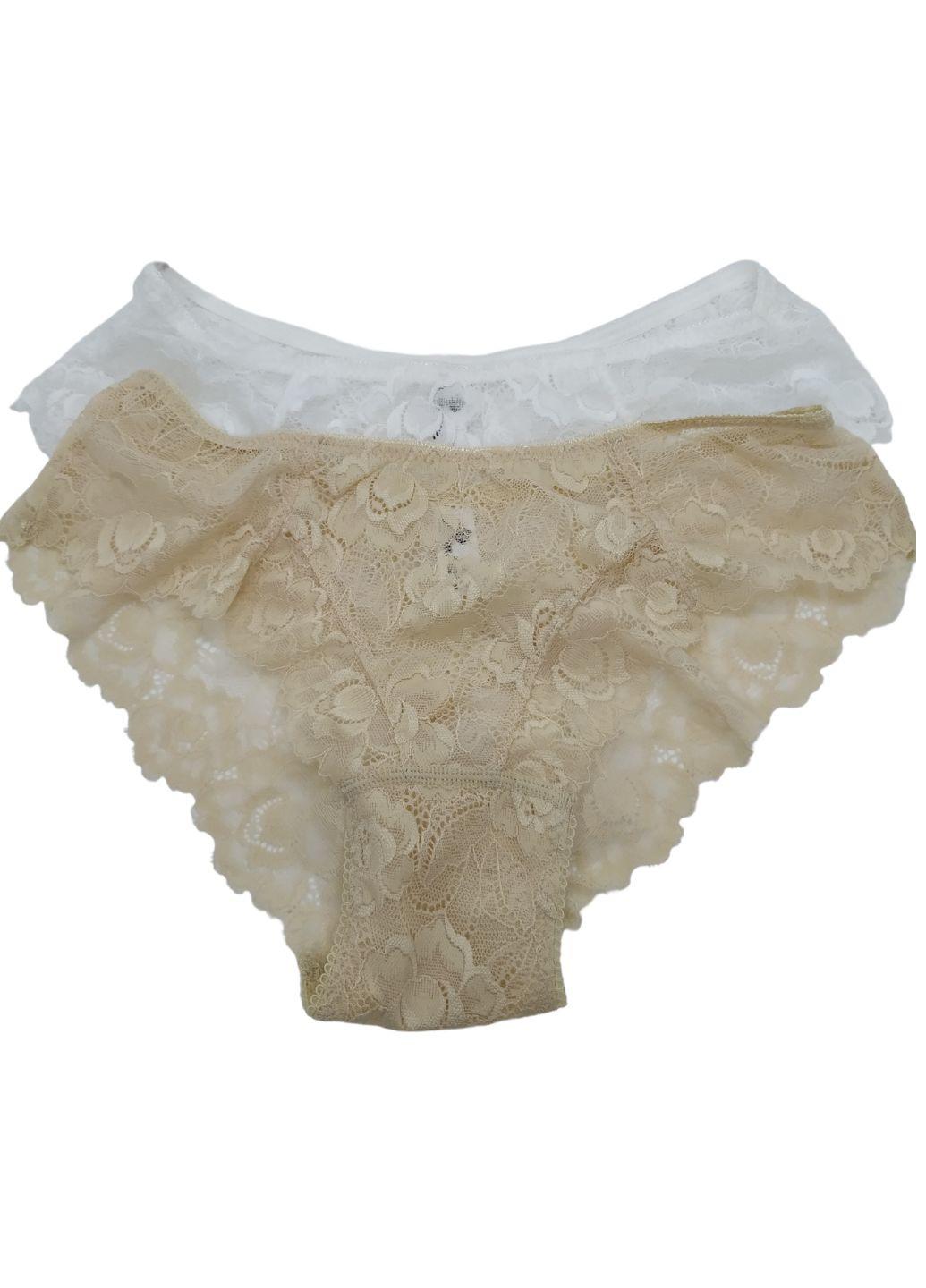 Комплект женских трусиков ANTTIFU №2 кружевные XL р. 46 2 шт. Комбинированный