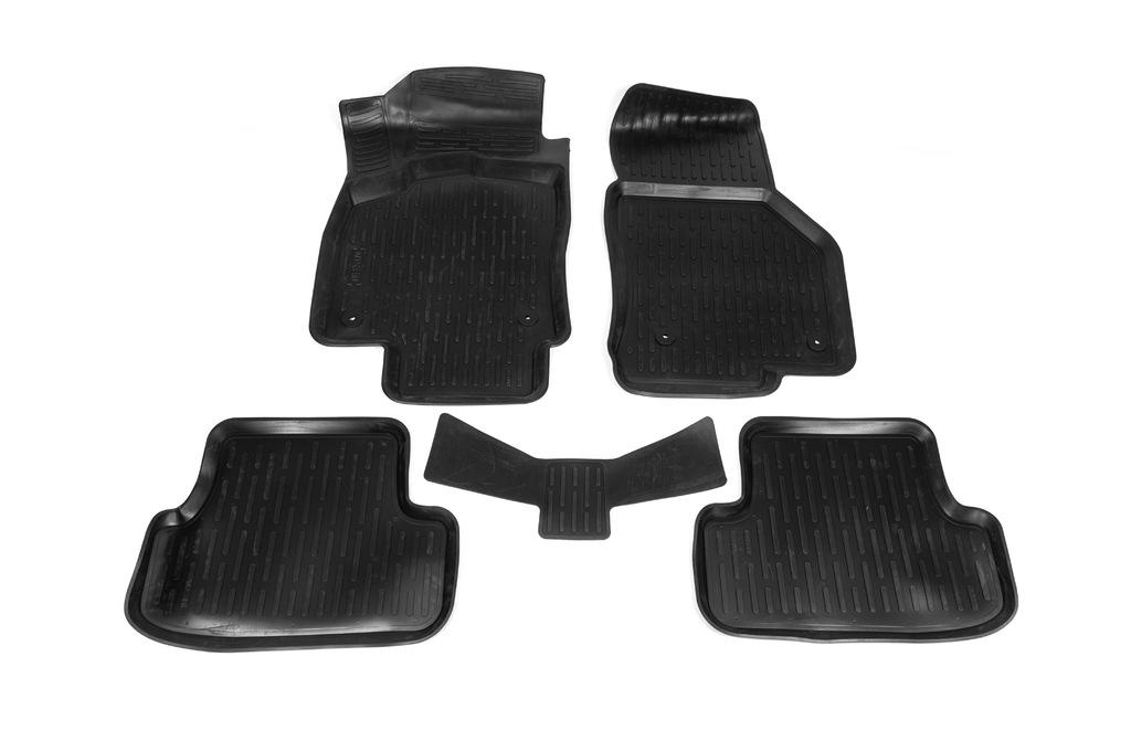 Коврики автомобильные для Volkswagen T-Roc Niken 3D резина 5 шт. (82103)