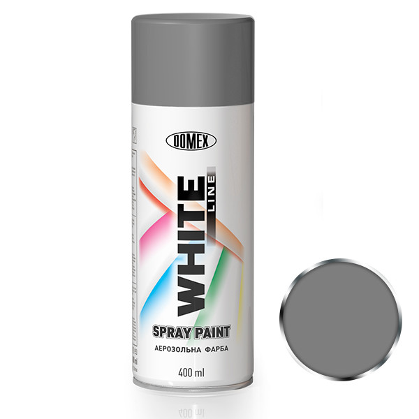 Аэрозольная краска DOMEX WHITE LINE 400 мл RAL7016 Темно-серый (2609080626)