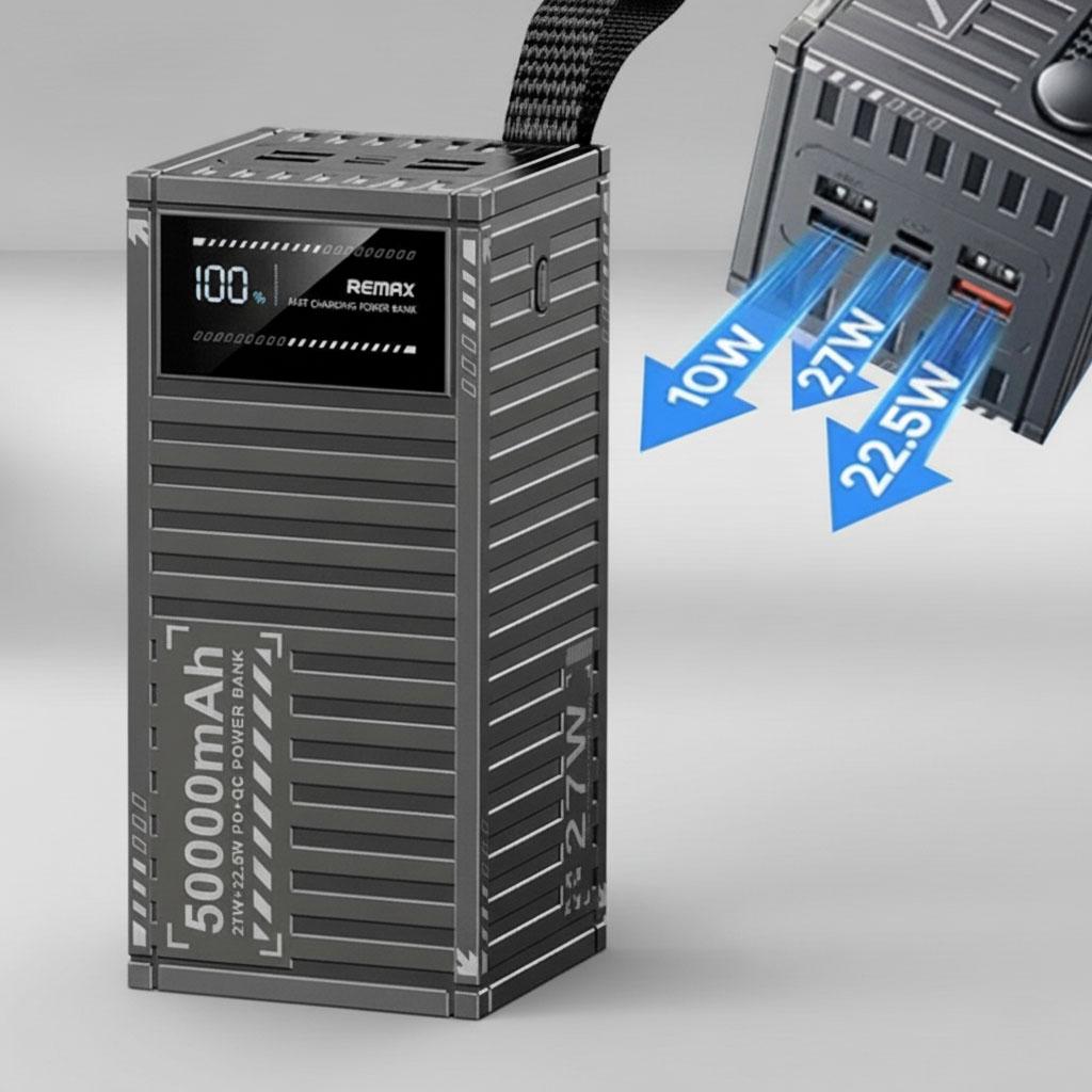 Повербанк Remax зі швидкою зарядкою 22,5 W/50000 mAh - фото 9 Повербанк Remax зі швидкою зарядкою 22,5 W/50000 mAh - фото 9