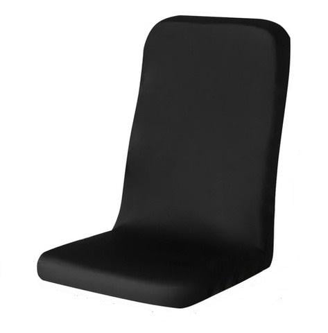 Чехол универсальный для офисного кресла высота спинки 80 см Черный