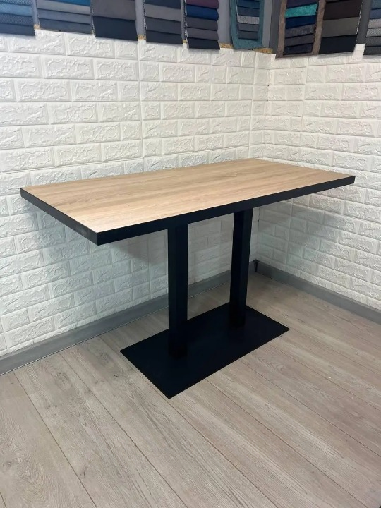 Стіл Loft Duo для кафе/барів/ресторанів 60х100х75 см Сонома/Чорний (2496424736)