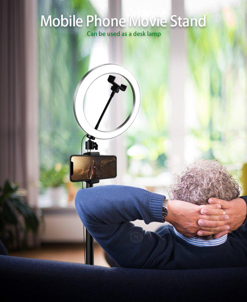 Кольцевая лампа Yingnuost со штативом Черный (10416978) - фото 14 Кольцевая лампа Yingnuost со штативом Черный (10416978) - фото 14