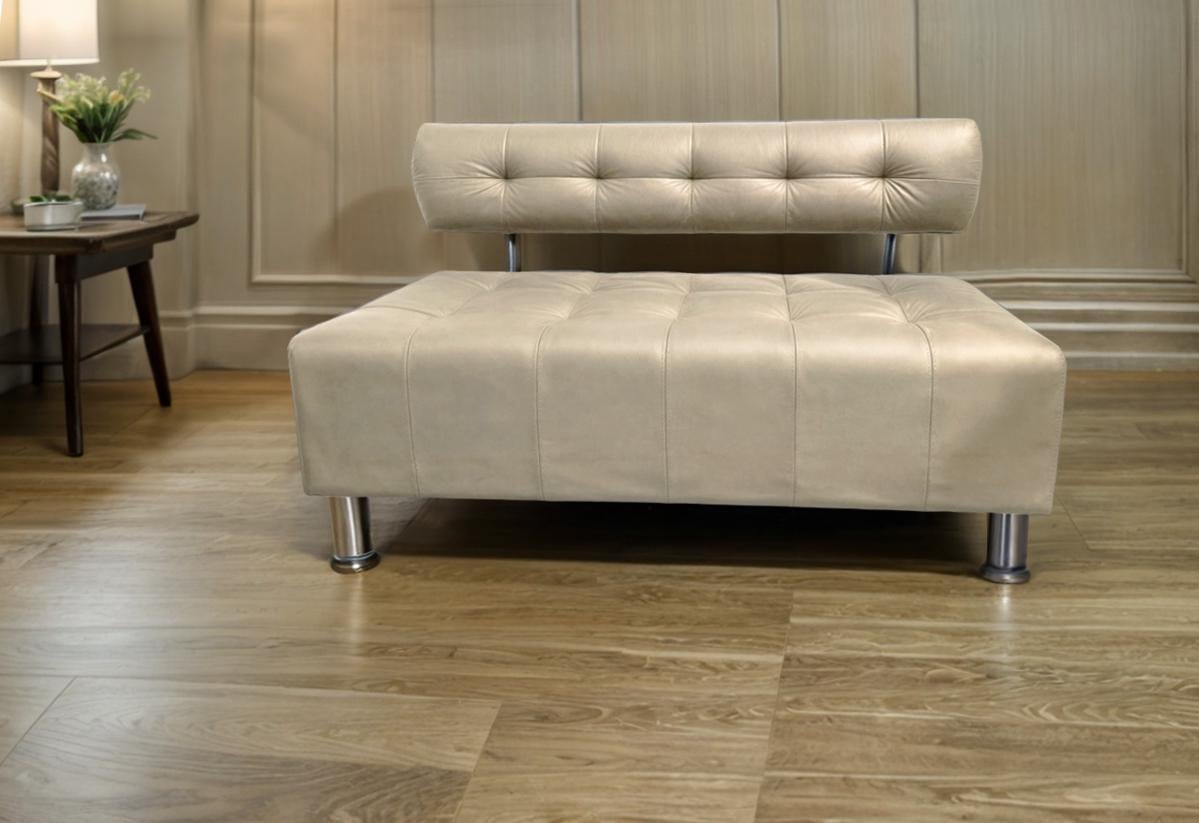 Диван офисный Tobi Sho Стелс со спинкой без подлокотников 1200x560x750 мм кожзам Шампань (2207) - фото 2 Диван офисный Tobi Sho Стелс со спинкой без подлокотников 1200x560x750 мм кожзам Шампань (2207) - фото 2