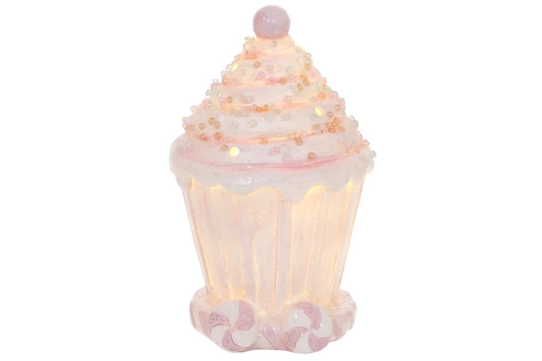 Декоративная статуэтка BonaDi Зефирный Капкейк с LED подсветкой (K07-380)