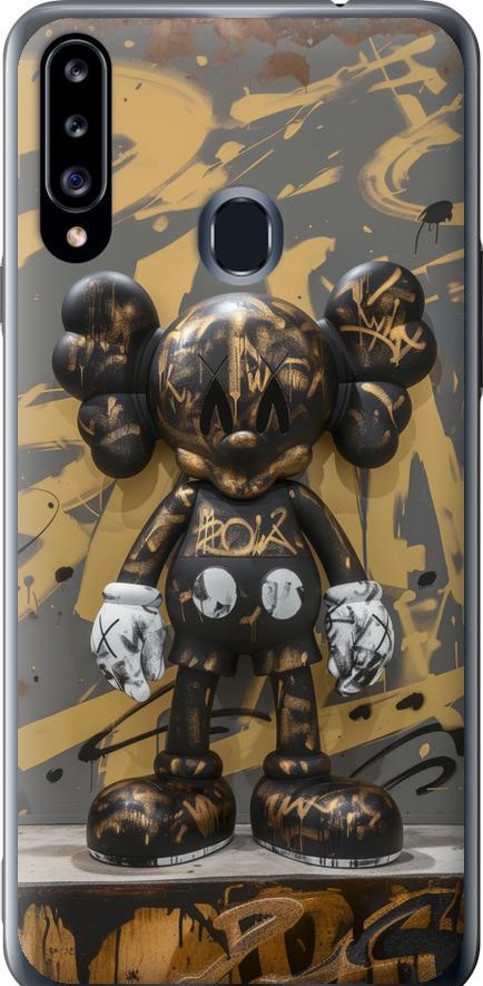 Чехол на Samsung Galaxy A20s A207F Bronze kaws (6097u-1775-42517)