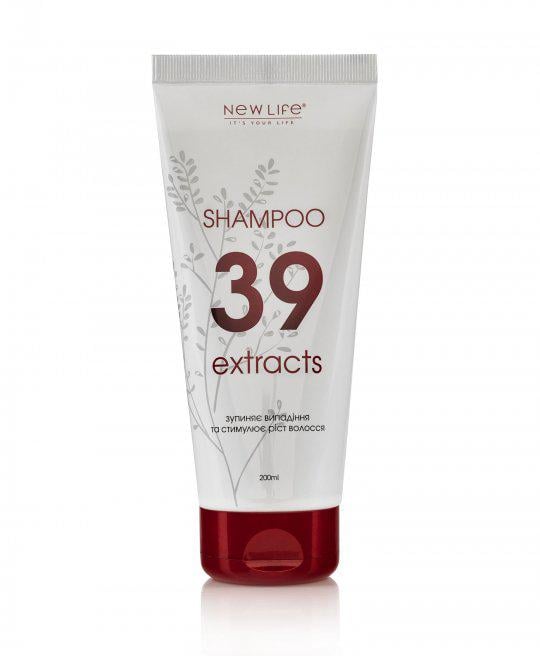 Шампунь укрепляющий New Life на основе 39 экстрактов лечебных растений 200 мл (4820197802111)