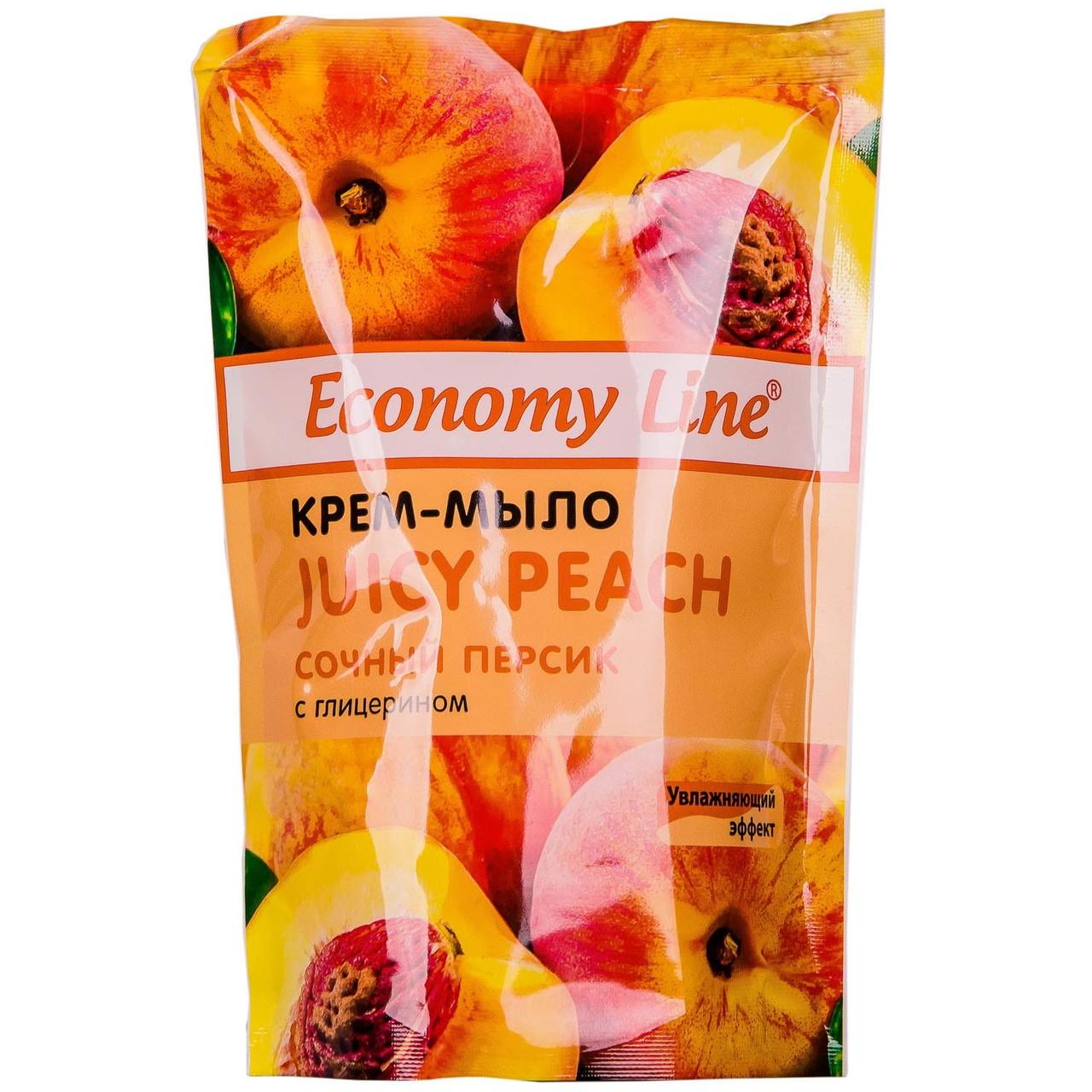 Мило рідке Economy Line Сочний персик дой-пак 460 г (4820020265205)