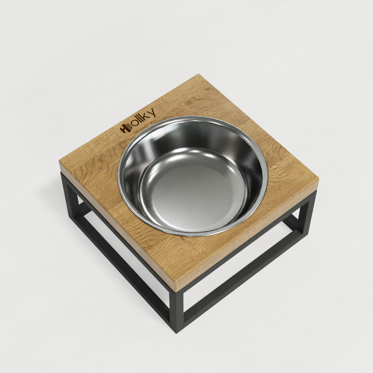 Миска на підставці для котів і маленьких собак Hollky Base Solo S 0,45 л (S-18187-GRNT) - фото 8 Миска на підставці для котів і маленьких собак Hollky Base Solo S 0,45 л (S-18187-GRNT) - фото 8