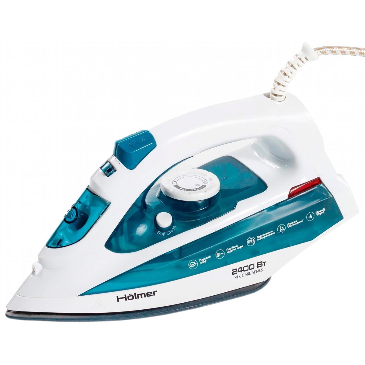 Утюг Holmer HIC-2430 2400W подача пара 120 г/мин 300 мл White/Blue (620190)