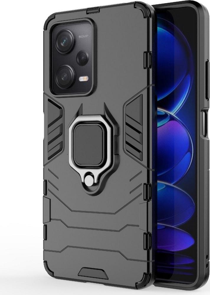 Противоударный чехол Xiaomi Redmi Note 12 Pro 5G (подставка кольцо) Black (34238-2B)