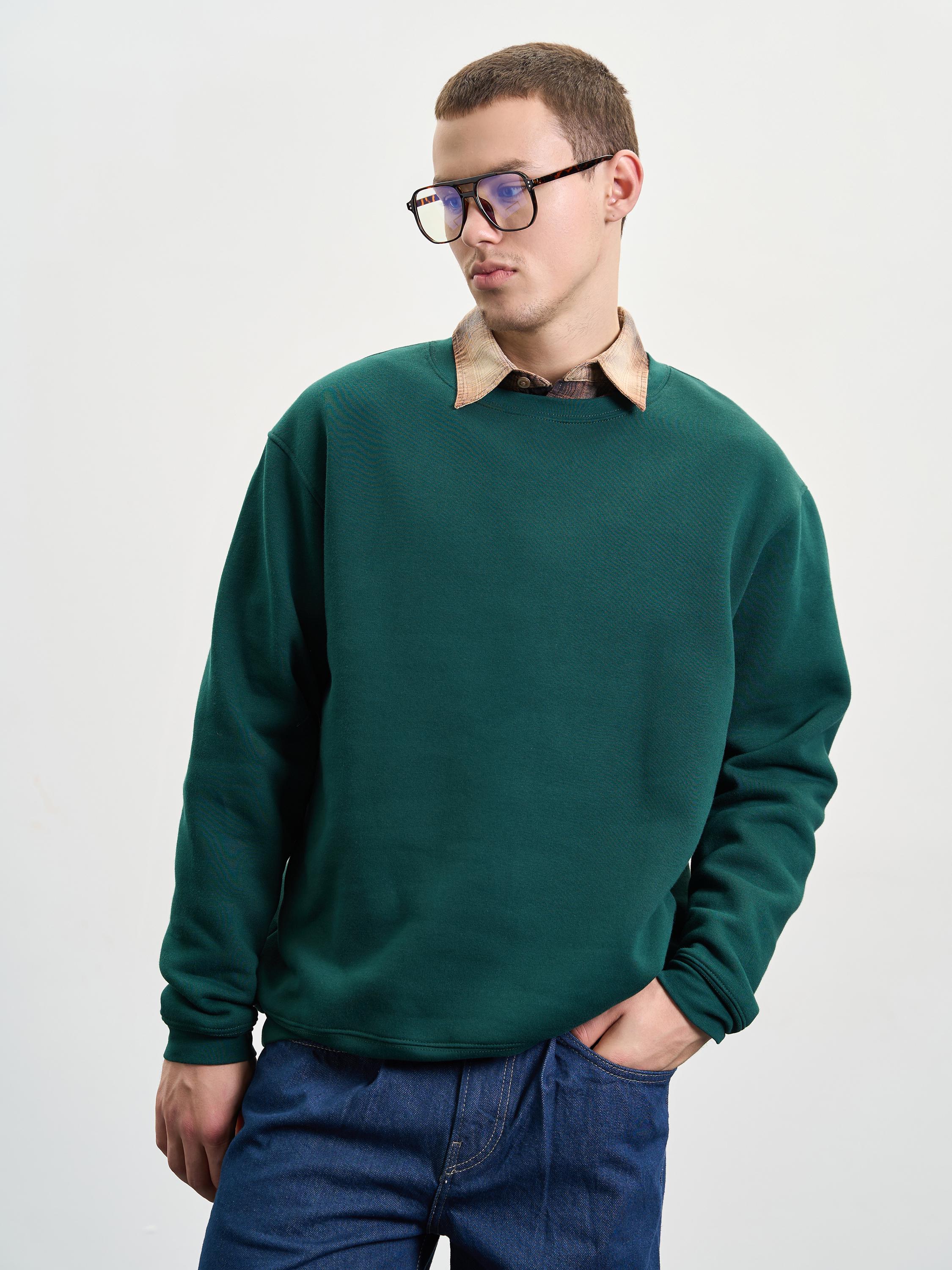 Свитшот мужской утепленный ROZA 240452 S Зеленый (4824005710926) - фото 1 Свитшот мужской утепленный ROZA 240452 S Зеленый (4824005710926) - фото 1