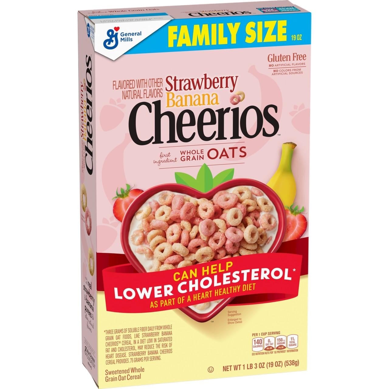 Сухий сніданок Cheerios Strawberry Banana 538 г (1651493436)