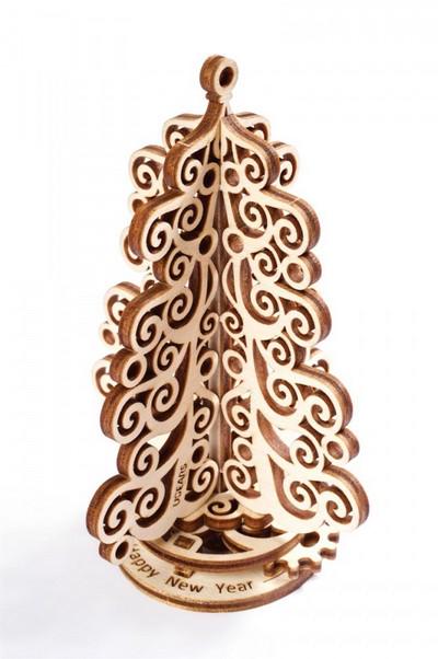 Пазл механічний 3D UGEARS Ялинка новорічна (2253) - фото 2 Пазл механічний 3D UGEARS Ялинка новорічна (2253) - фото 2