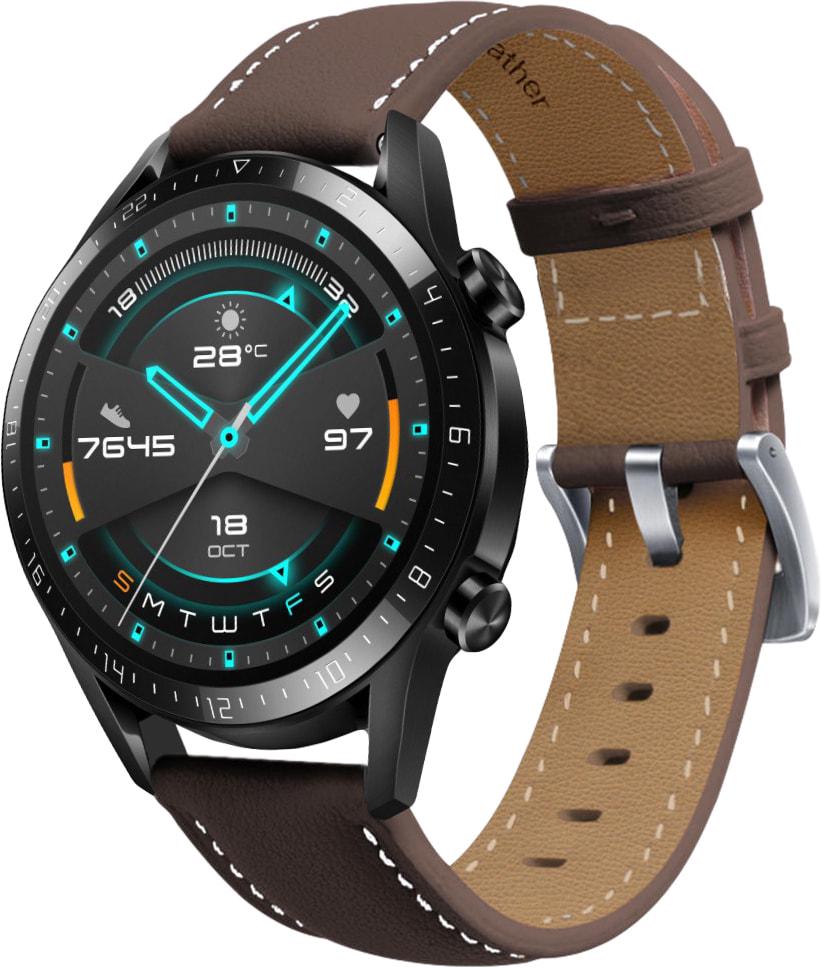 Ремешок кожаный Folsa для Huawei Watch GT Dark Brown (31544-05)
