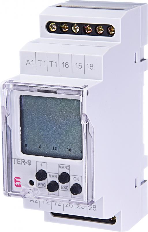 Реле контроля температуры цифровое ETI TER-9 8А 24V с таймером (2471803)