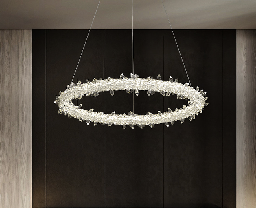 Тросовая серия люстр Crystal Shell (056116/600 cr)