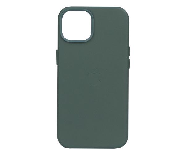 Чохол-накладка Leather Case для Apple iPhone 14 Plus Pine needle green - фото 1