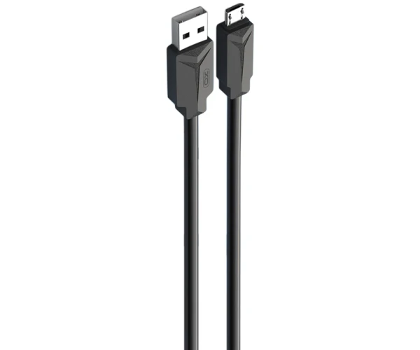 Кабель USB Xo NB232 мicroUSB 24А/1 м Black