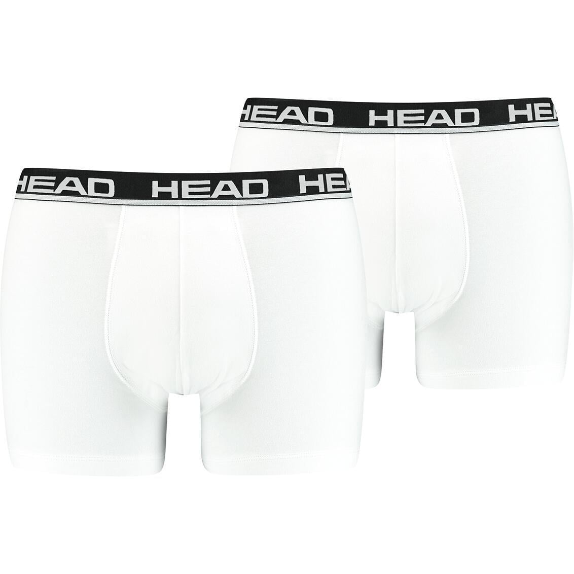 Трусы боксерки Head BASIC BOXER 2P 701202741-013 2 шт. XL Бело-черный (56895-53)