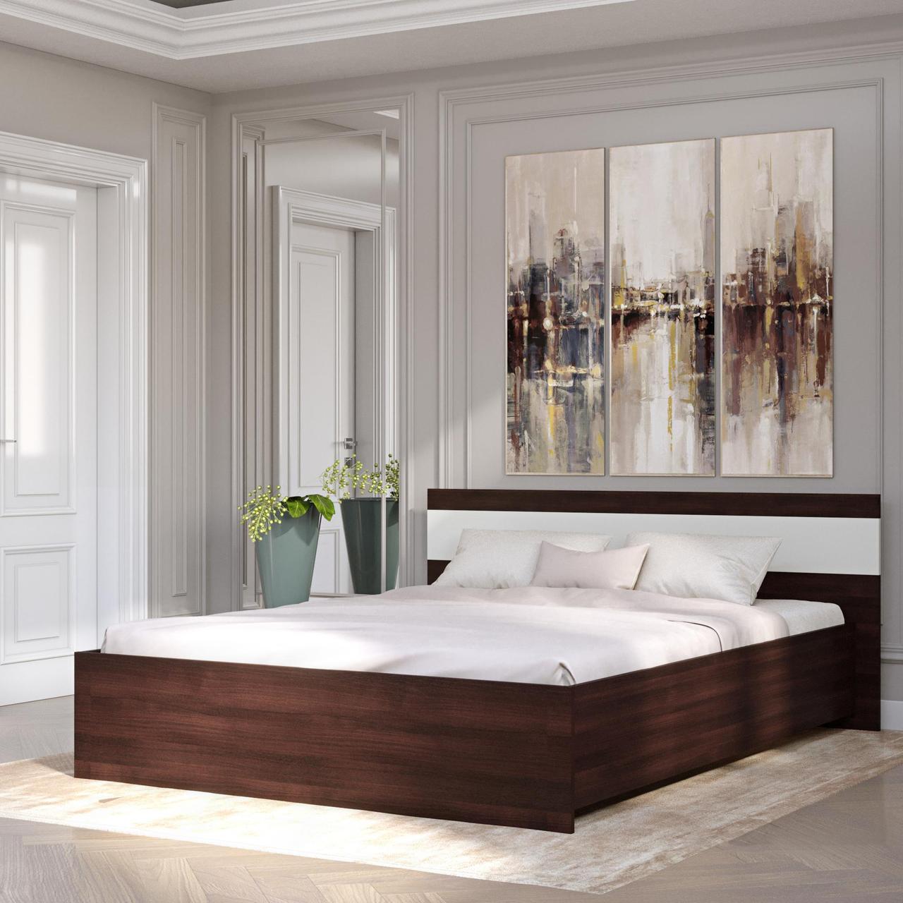 Спальня Соната Еверест Комплект 13 модульна 3 елементи Венге темний/Білий (DTM-2617) - фото 4 Спальня Соната Еверест Комплект 13 модульна 3 елементи Венге темний/Білий (DTM-2617) - фото 4