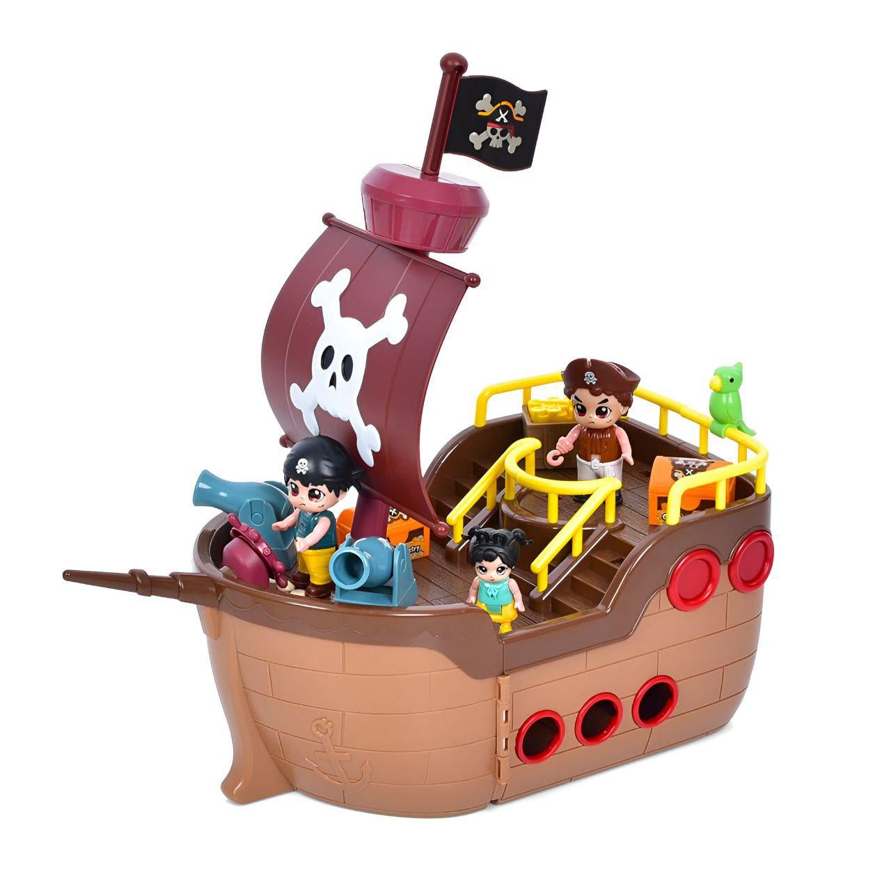 Игровой набор GB0509 Пиратский корабль со звуком и 4 фигурками 37 см
