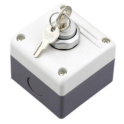 Пост одноместный CHINT NPH1-1011 Старт-Стоп 3А 240V 1NC IP54Переключатель 2 позиционный с ключом (587071)