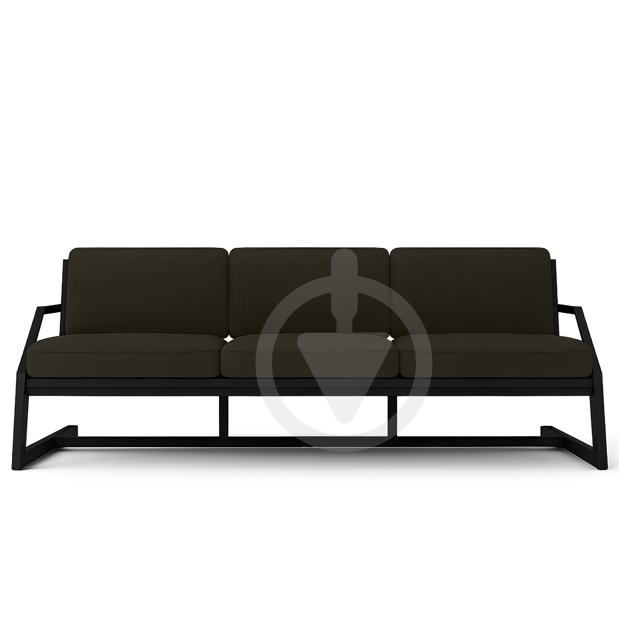 Диван металлический AVVS Атлас с подлокотниками лофт велюр 246 см Коричневый - фото 2 Диван металлический AVVS Атлас с подлокотниками лофт велюр 246 см Коричневый - фото 2