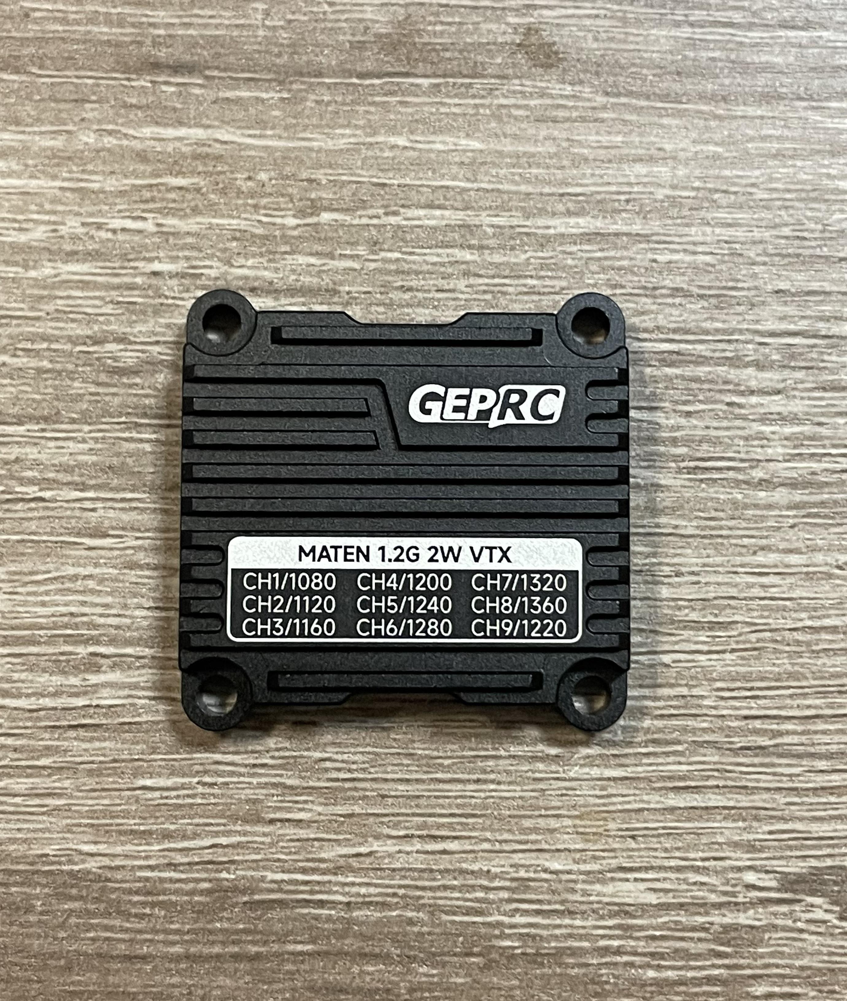 Видеопередатчик VTX GEPRC MATEN 1,2G 2W с антенной для FPV дронов (00-00024167)