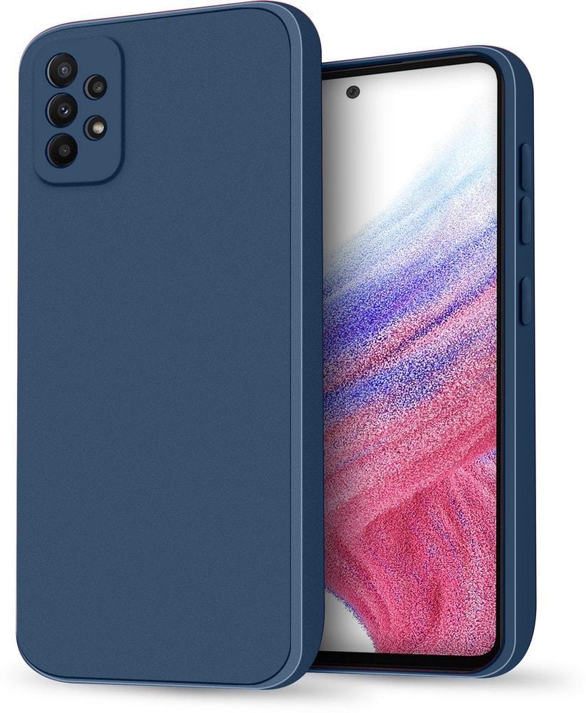 Силиконовый чехол HardCorner Samsung Galaxy A53 A536 (с микрофиброй) Blue (35414-28)