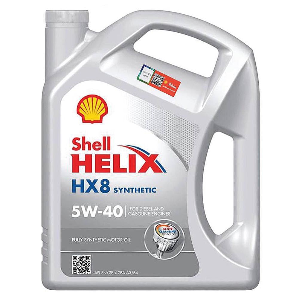 Моторное масло Shell Helix HX8 Synthetic 5W-40 4 л