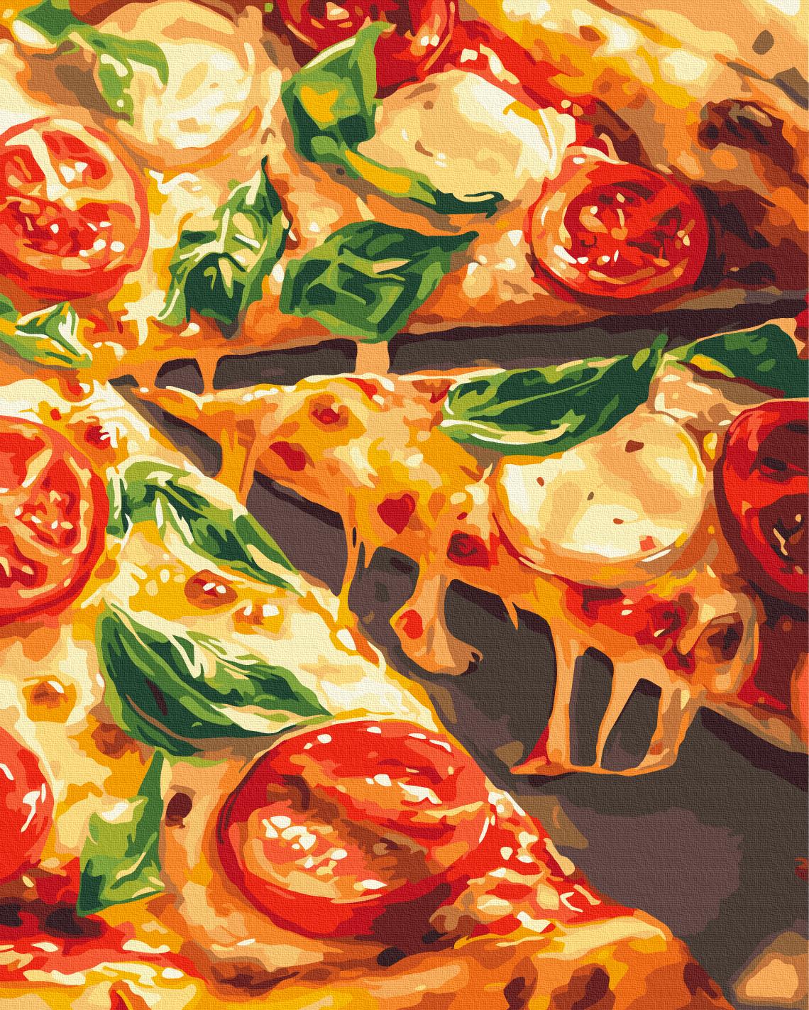 Картина по номерам Brushme Ароматная пицца 40x50 см (BS54441) Картина по номерам Brushme Ароматная пицца 40x50 см (BS54441)