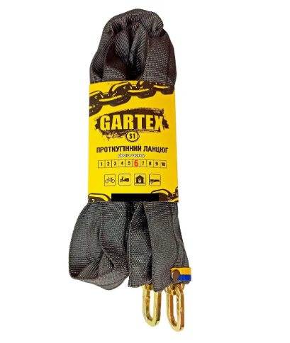 Цепь противоугонная GARTEX S1-800 без замка 6 мм (1913784940)