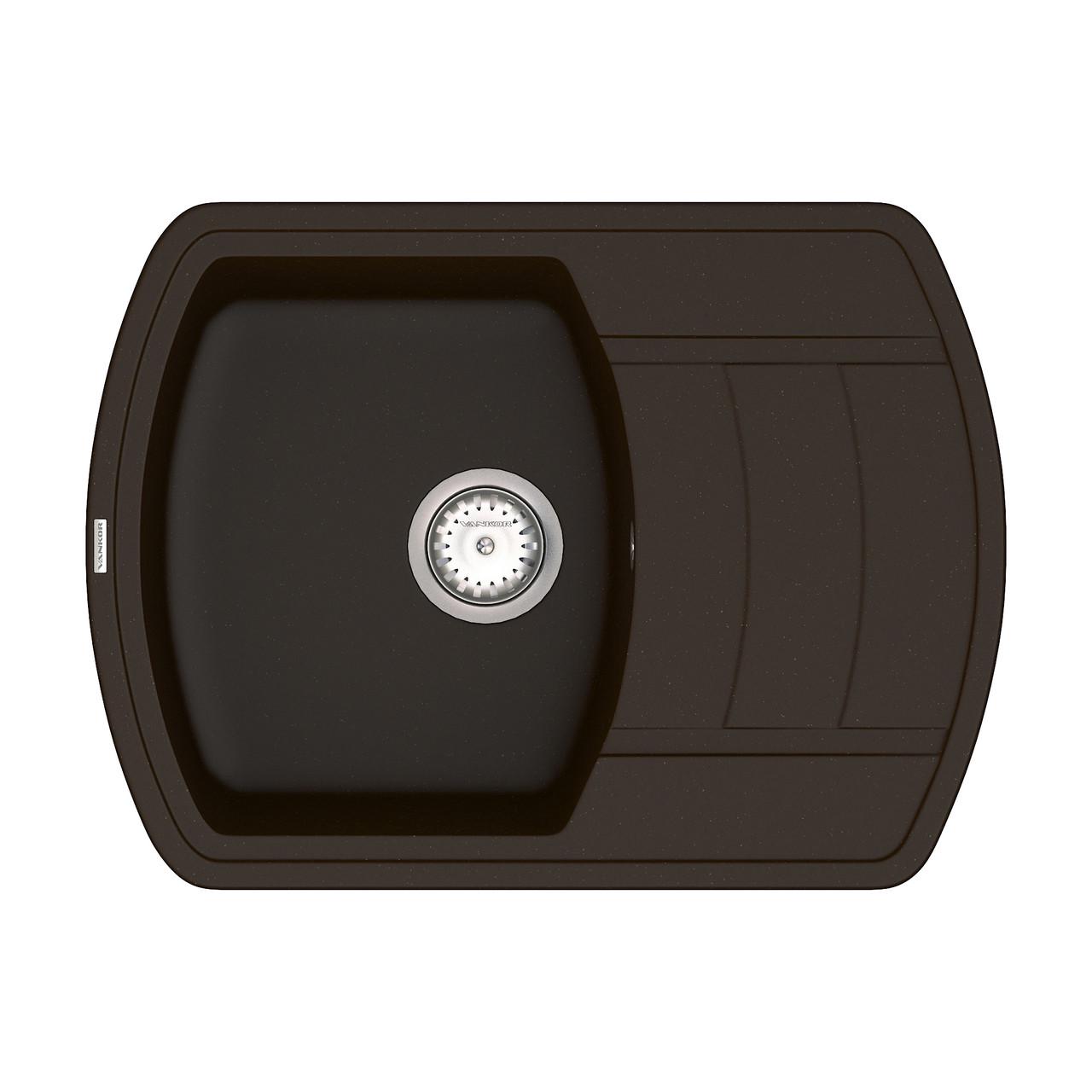 Кухонная мойка с сифоном Norton NMP 02,67 Chocolate