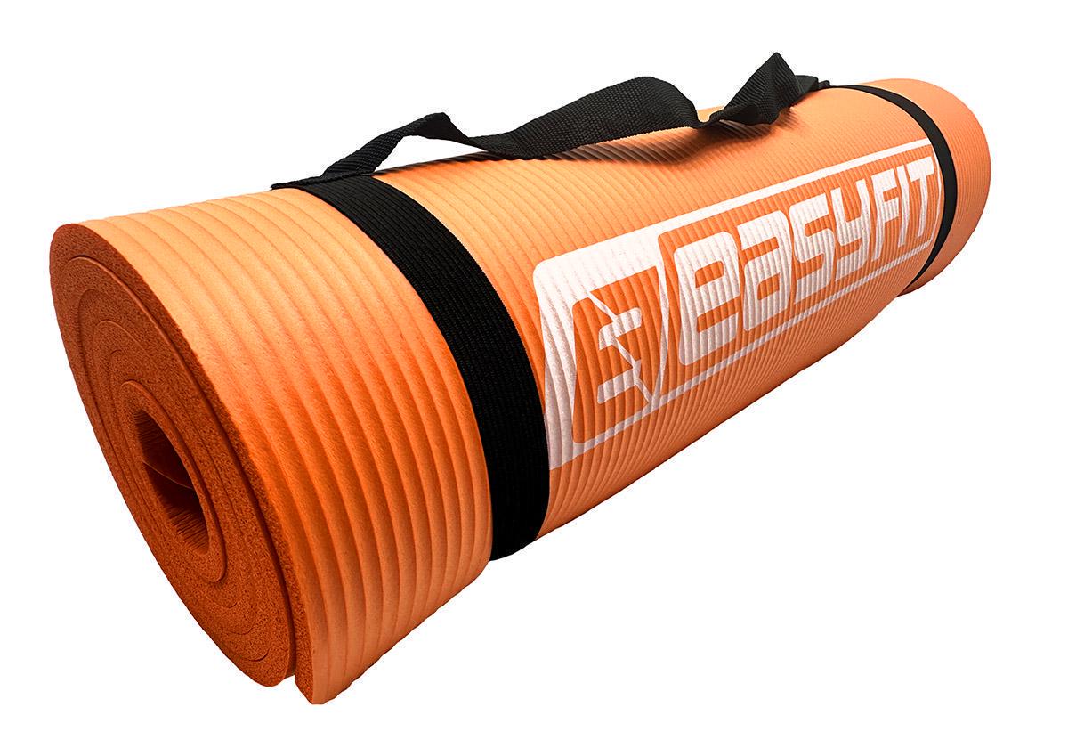Килимок для фітнесу та йоги EasyFit NBR 10 мм Помаранчевий (EF-1919-OR) - фото 2 Килимок для фітнесу та йоги EasyFit NBR 10 мм Помаранчевий (EF-1919-OR) - фото 2