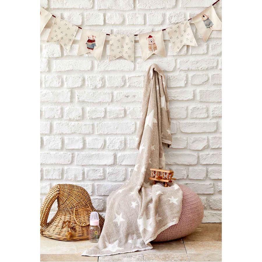 Покрывало детское пике Karaca Home Baby star 80х120 см (5139034)