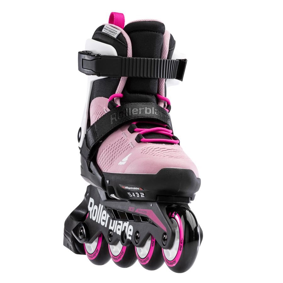 Дитячі ролики з комплектом захисту та шоломом Rollerblade Microblade Cube G 2021 р. 28-32 Чорно-рожевий - фото 2